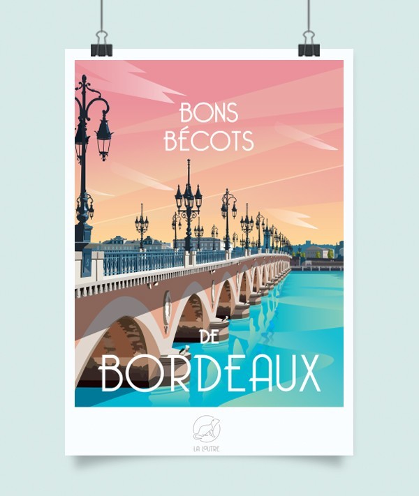 Affiche Bordeaux vintage