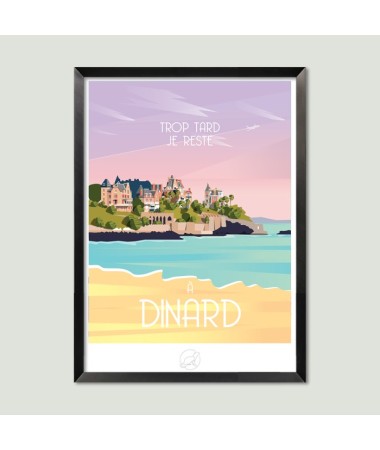 Affiche Dinard - vintage decoration 