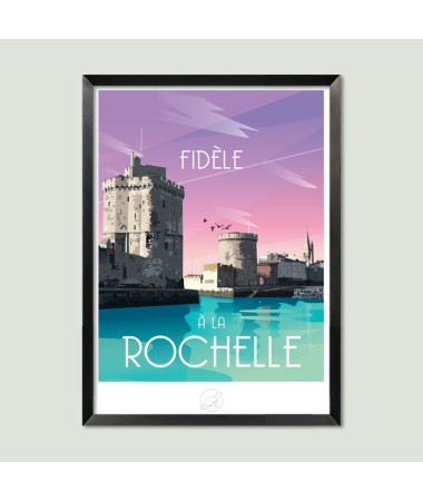 Affiche La Rochelle vintage
