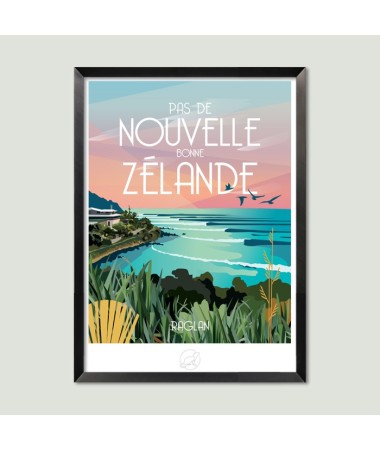 Affiche Nouvelle-Zélande - vintage decoration 