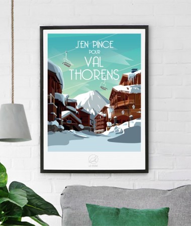 Affiche Val-Thorens vintage
