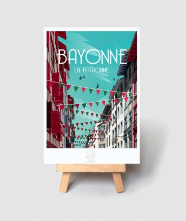 Carte Bayonne - vintage decoration 