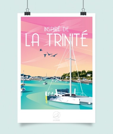 Affiche La Trinité sur Mer - vintage decoration 