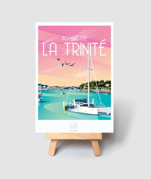 Carte La Trinité - vintage decoration 