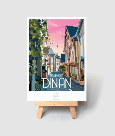 Carte Dinan - vintage decoration 