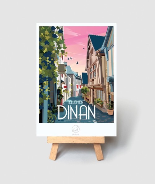 Carte Dinan - vintage decoration 