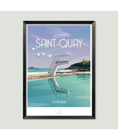 Affiche Saint Quay - vintage decoration 