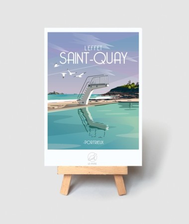 Carte Saint Quay - vintage decoration 