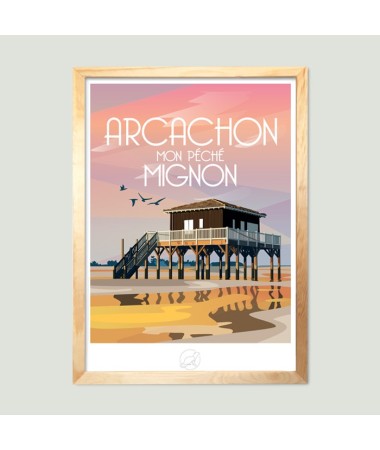 Affiche Arcachon - vintage decoration 