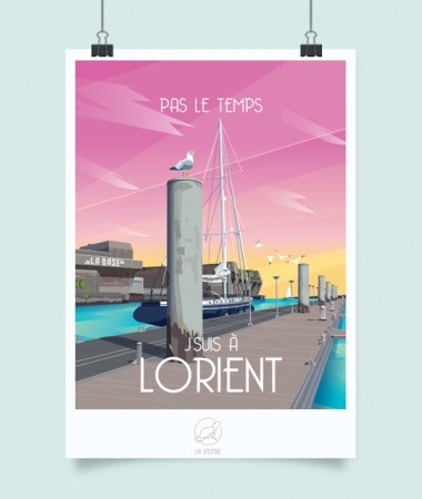 Affiche Lorient vintage