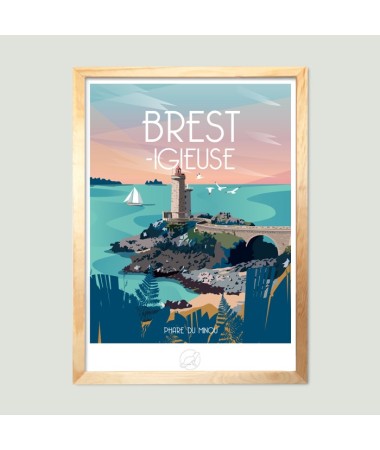 Affiche Brest-igieuse - vintage decoration 