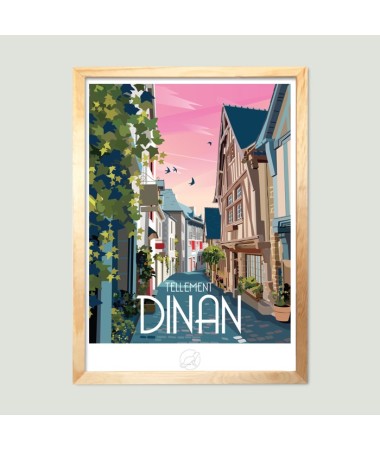 Affiche Dinan - vintage decoration 