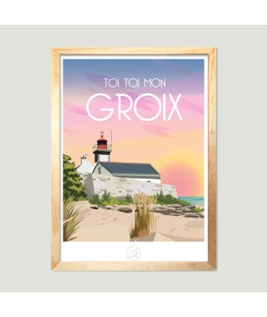 Affiche Groix - vintage decoration 