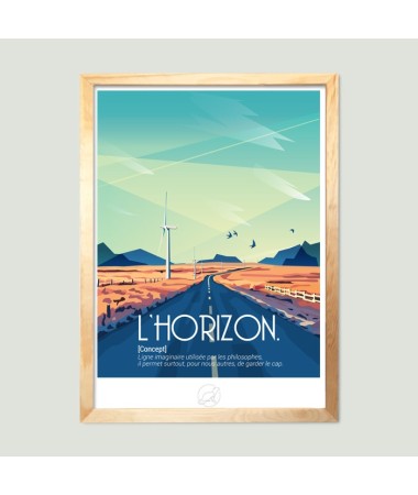 Affiche L'Horizon - vintage decoration 