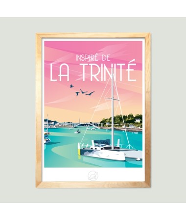 Affiche La Trinité sur Mer - vintage decoration 