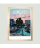 Affiche Londres vintage
