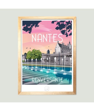 Affiche Nantes Renversantes vintage