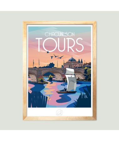 Affiche Tours - vintage decoration 