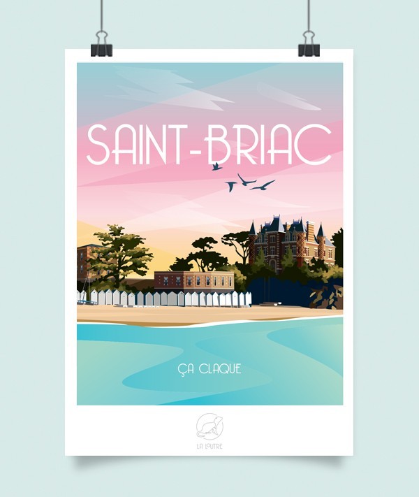Affiche Saint Briac - vintage decoration 