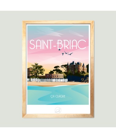 Affiche Saint Briac - vintage decoration 