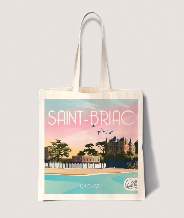 Tote Bag Saint Briac - vintage decoration 