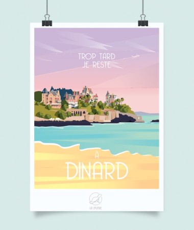 Affiche Dinard - vintage decoration 