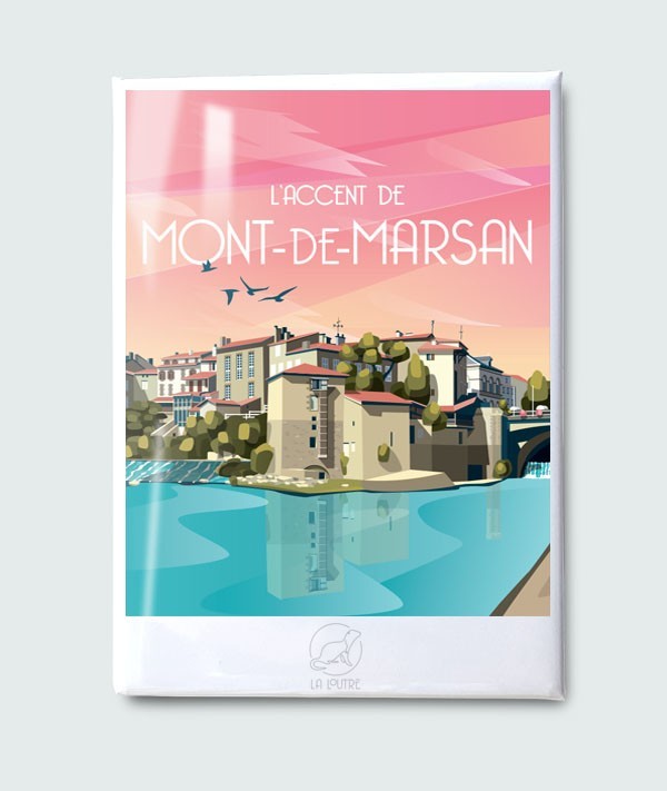 Magnet Mont de Marsan - vintage decoration 