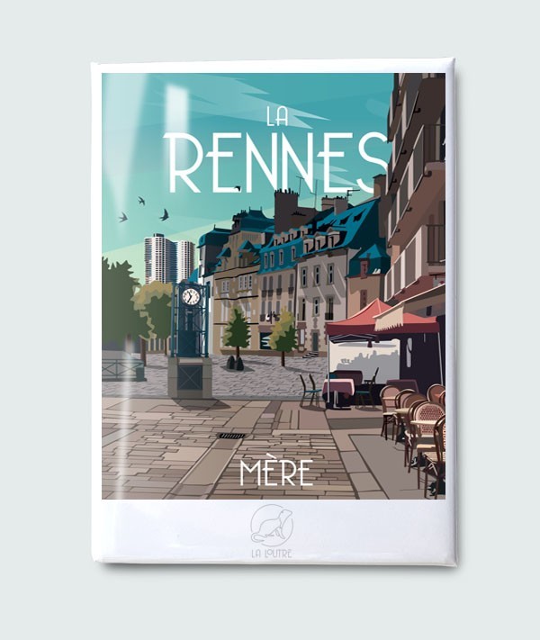 Magnet Rennes - Rennes Mère - vintage decoration 