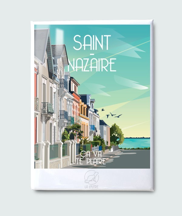 Magnet Saint-Nazaire - vintage decoration 