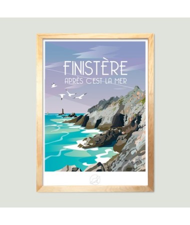Affiche Finistère - vintage decoration 