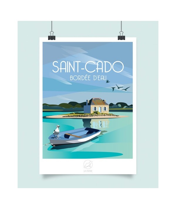 Affiche Saint-Cado - Etel vintage