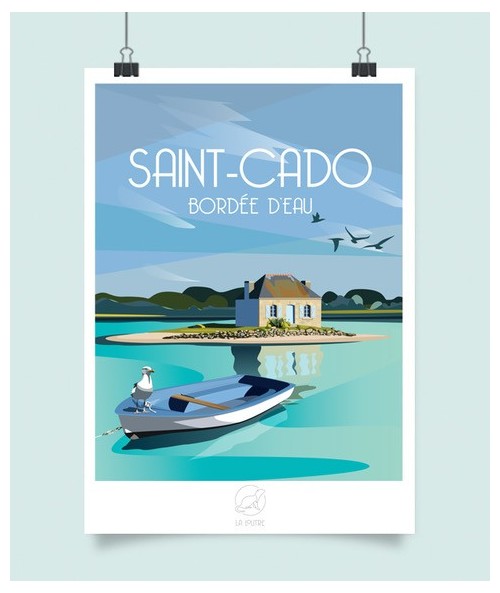 Affiche Saint-Cado - Etel - vintage decoration 