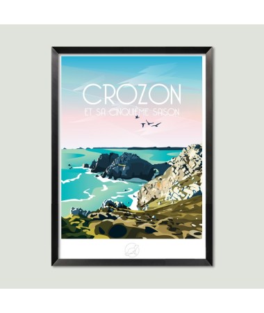 Affiche Crozon - vintage decoration 