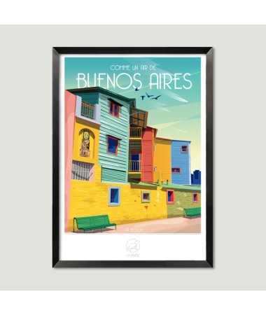 Affiche Buenos Aires - vintage decoration 