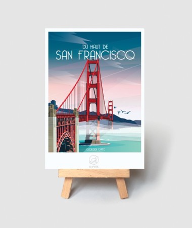 Carte San Francisco - vintage decoration 