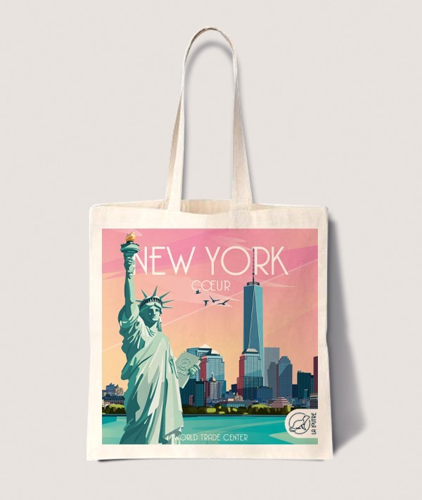 Tote Bag New York - vintage decoration 