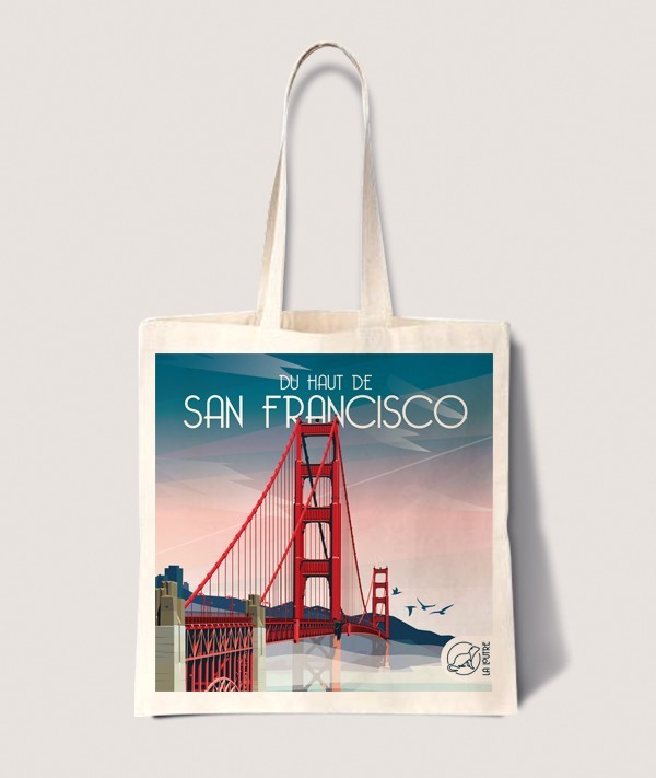 Tote Bag San Francisco - vintage decoration 