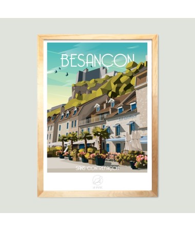 Affiche Besançon - vintage decoration 
