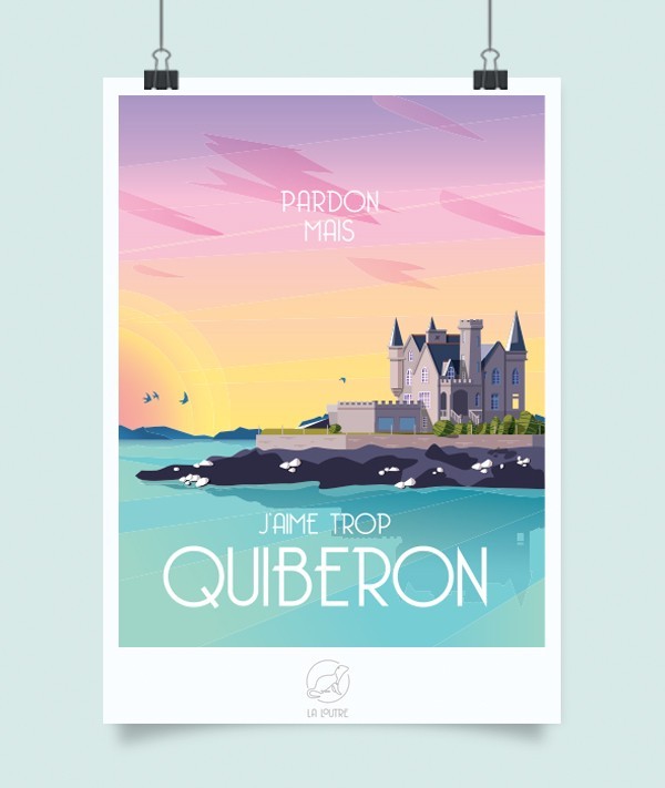 Affiche Quiberon - vintage decoration 