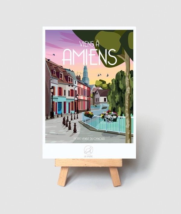 Carte Amiens - vintage decoration 