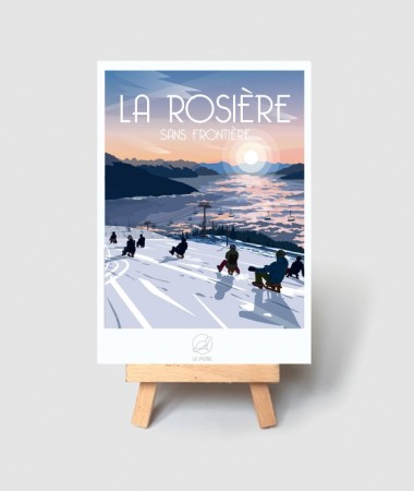 Carte La Rosière - vintage decoration 