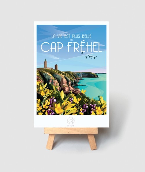 Carte Cap Fréhel - vintage decoration 