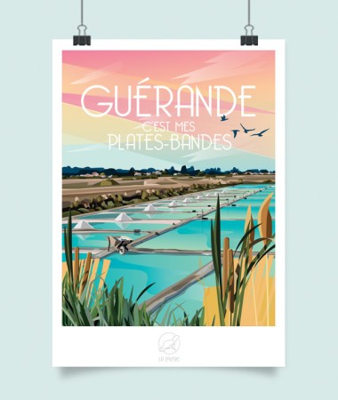 Affiche Guérande - vintage decoration 