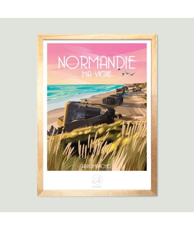 Affiche Normandie - vintage decoration 