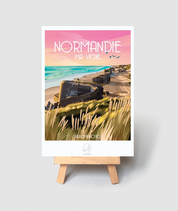 Carte Normandie vintage