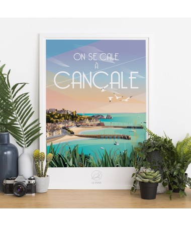 Affiche Cancale - vintage decoration 