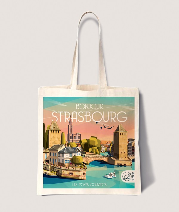 Tote Bag Strasbourg - vintage decoration 