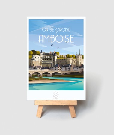Carte Amboise - vintage decoration 