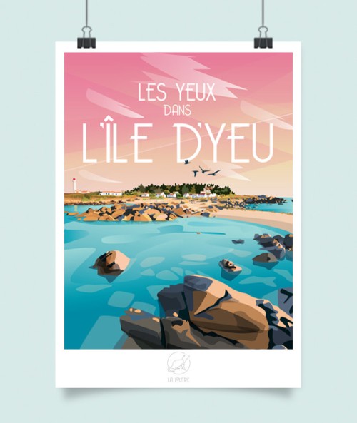 Affiche Île d'Yeu - vintage decoration 