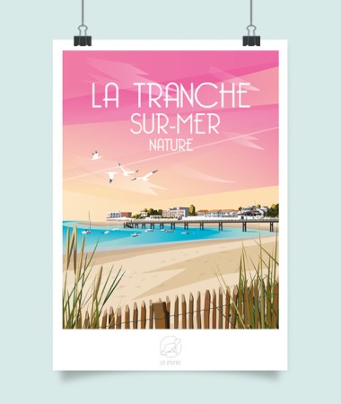 Affiche La Tranche Sur Mer - vintage decoration 
